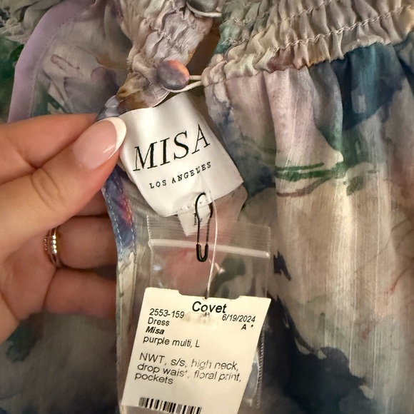 Misa Los Angeles Watercolor Mini Dress - Picture 6 of 6